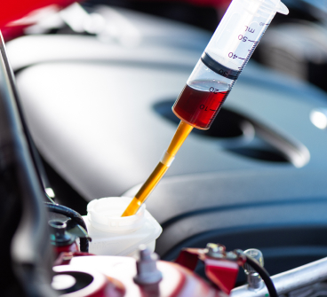 automotive chemical product in syringe