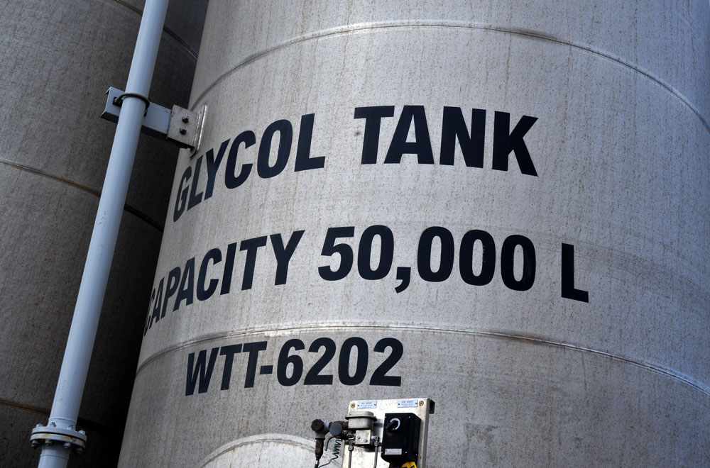 glycol tank capacity 50,000 L